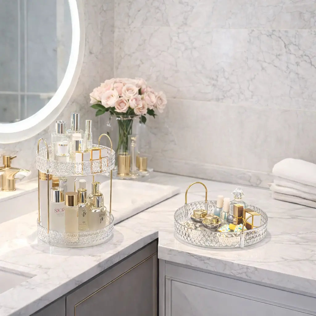 Organizador de Cosméticos e maquiagens - 2 Andares