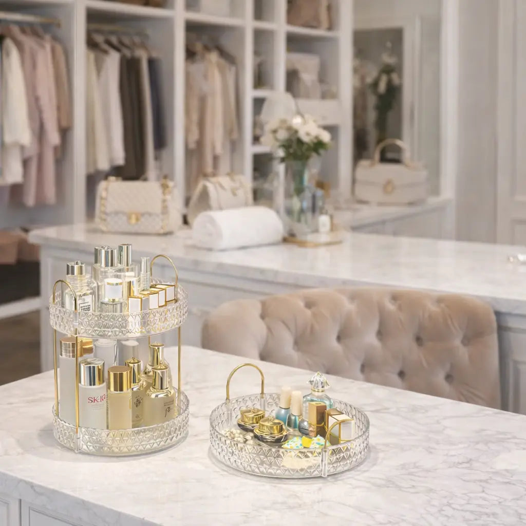 Organizador de Cosméticos e maquiagens - 2 Andares