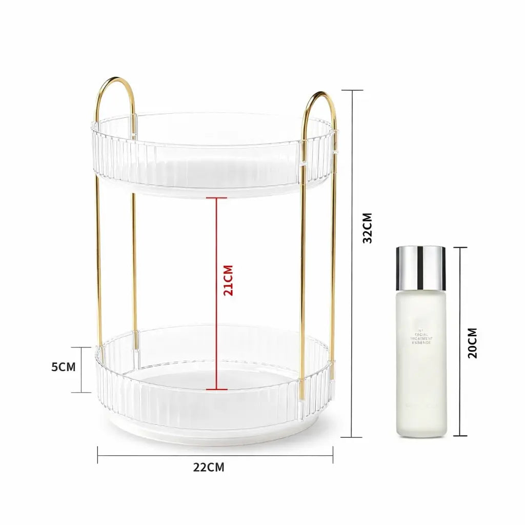 Organizador de Cosméticos e maquiagens - 2 Andares