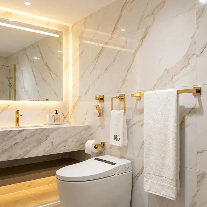 Kit Acessórios para Banheiro Luxo