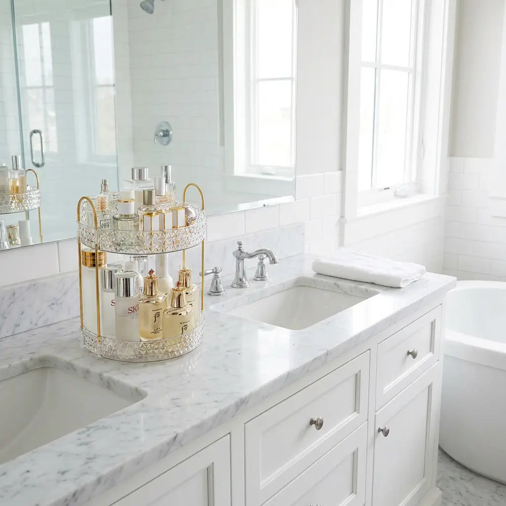 Organizador de Cosméticos e maquiagens - 2 Andares