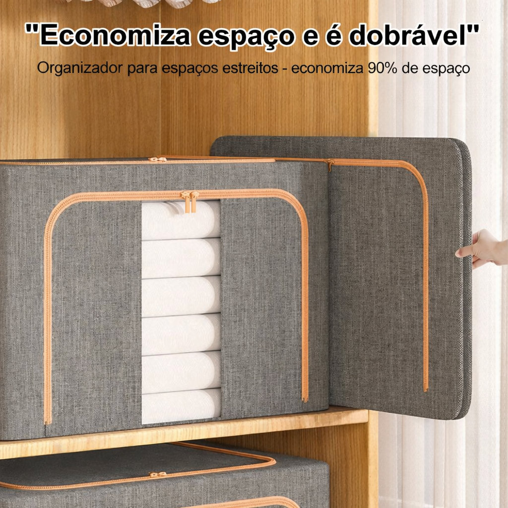 Caixa Organizadora com Visor- 66 litros