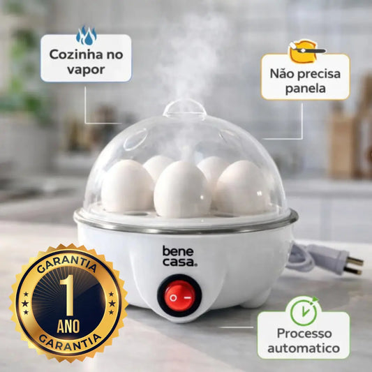 Cozedor Elétrico de Ovos em 6 Minutos - 110V ou 220V