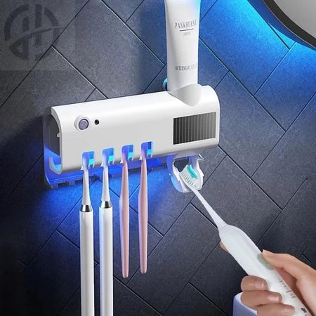 Esterilizador de Escovas  UV + Dispenser- Elimine 99% das Bactérias