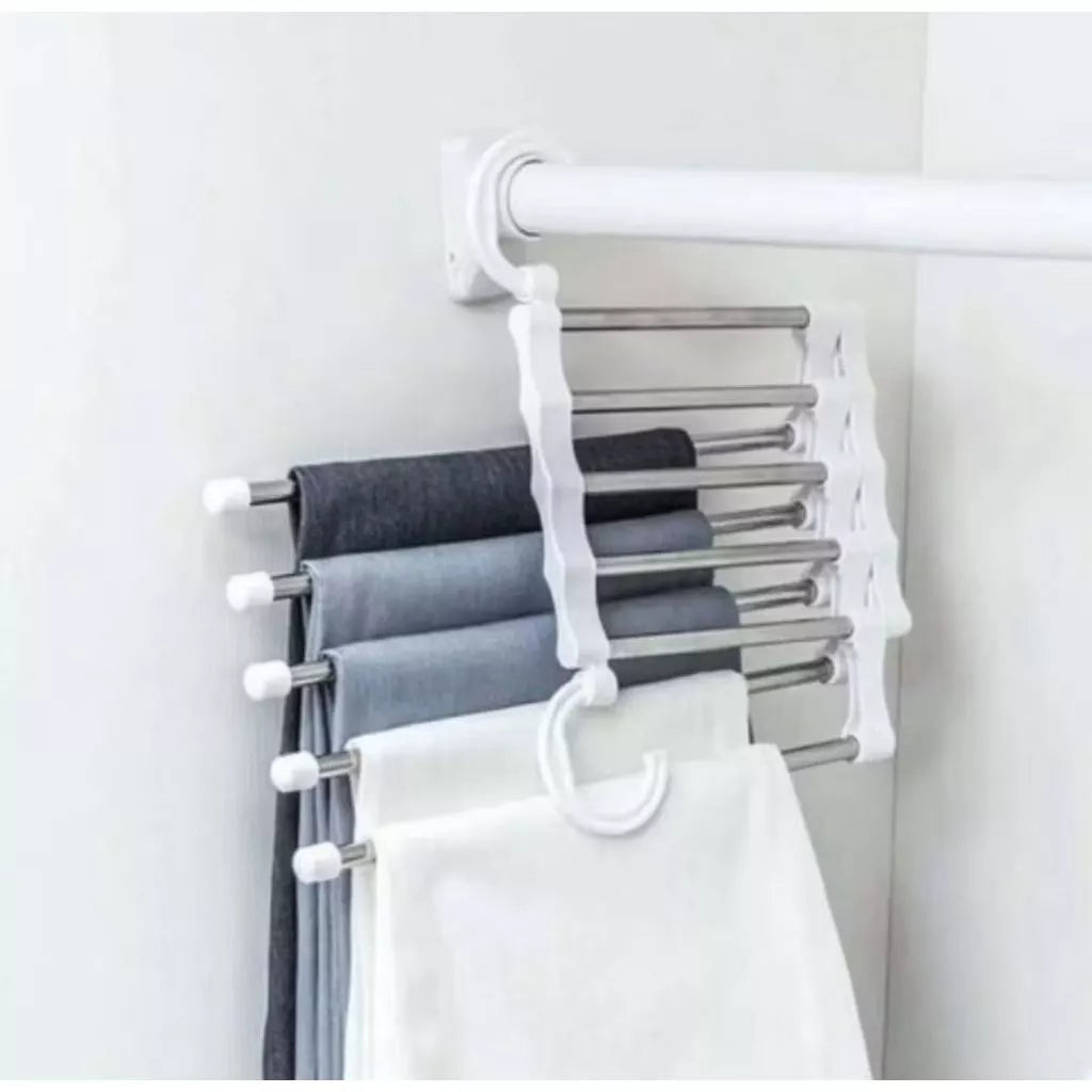 Cabides Multifuncionais em Aço Inox 5 em 1 - Kit com 2UN