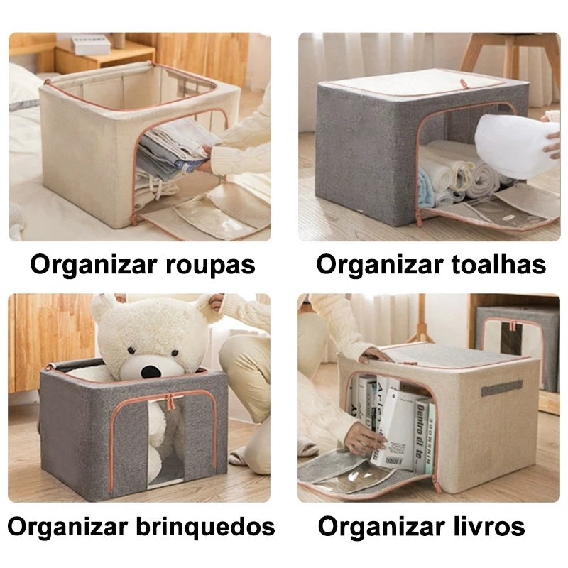 Caixa Organizadora com Visor- 66 litros