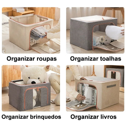 Caixa Organizadora com Visor- 66 litros