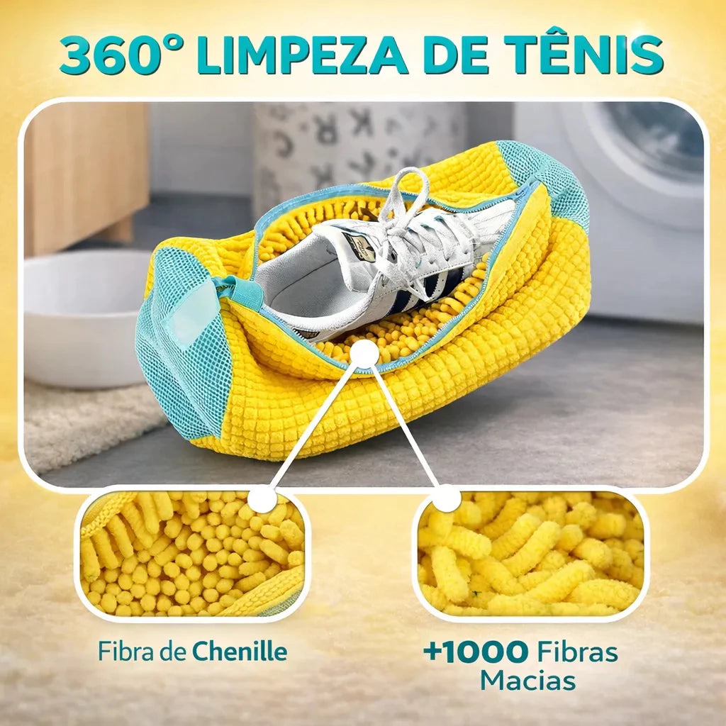 Kit 2 Sacos de Lavagem para Tênis e Sapatos – Proteção Total na Máquina