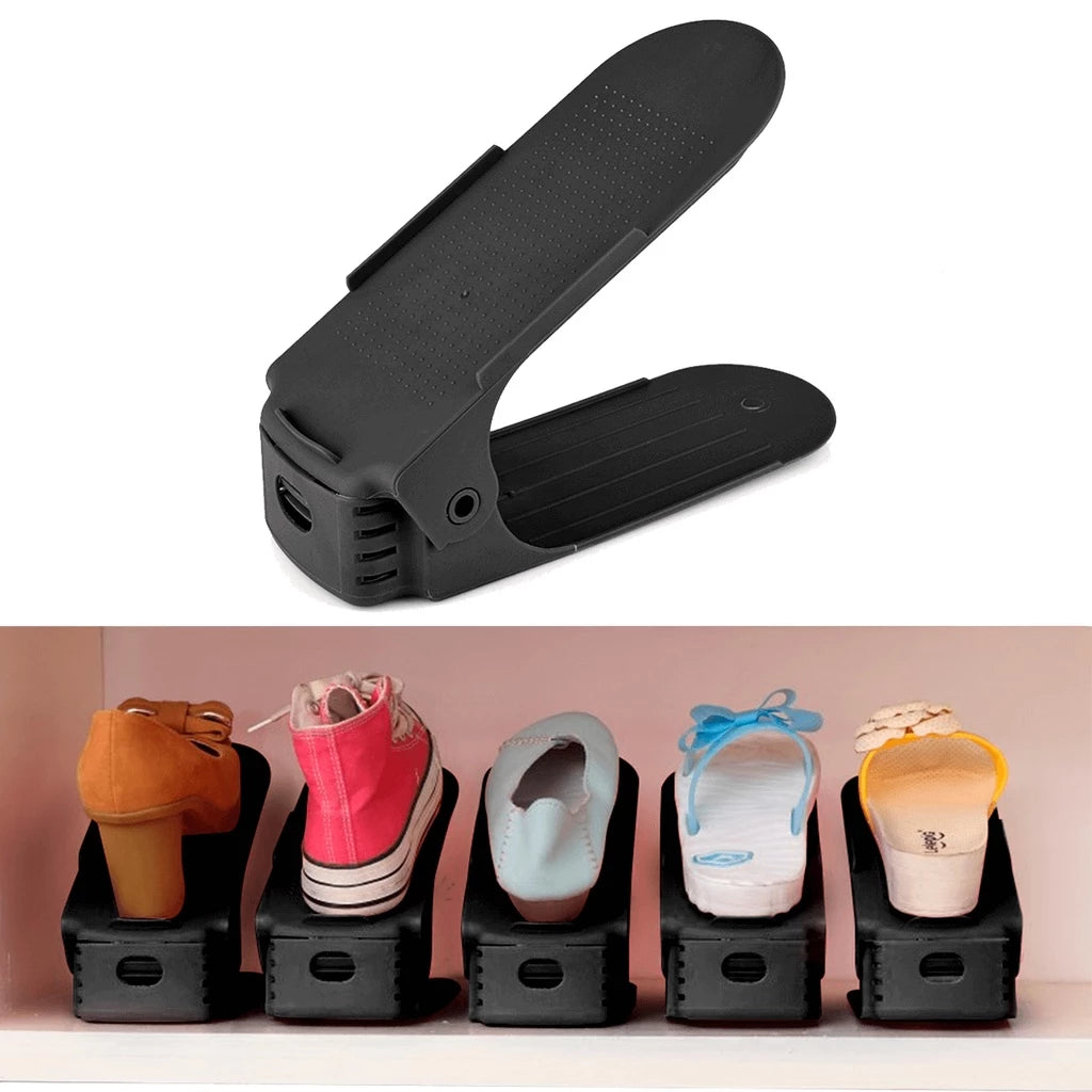 Kit com 10 Organizadores para Sapatos com Regulagem de Altura