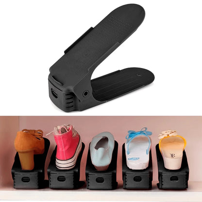 Kit com 10 Organizadores para Sapatos com Regulagem de Altura