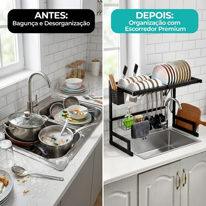 Escorredor de Louças Aço Inoxidável