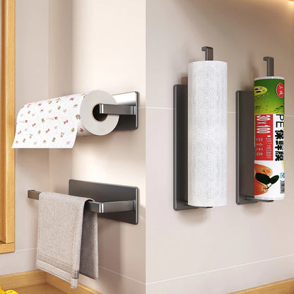 Suporte de Papel Toalha para Cozinha – Organização Sem Furadeira
