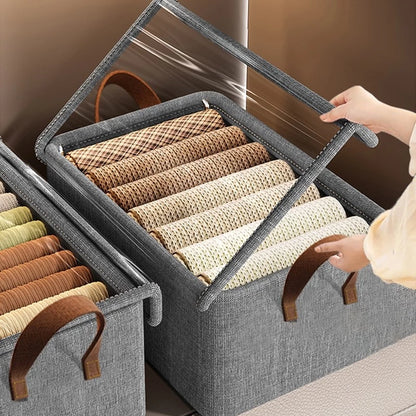 Kit com 2 Caixas Organizadoras com Tampa Transparente