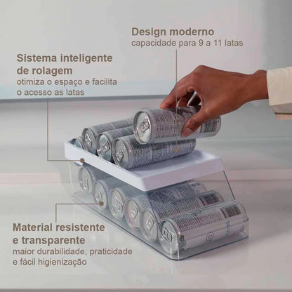 Organizador de Latas para Geladeira- Mais Espaço e Organização